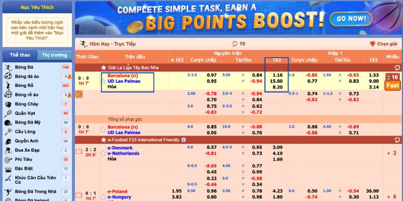 Cách tính tiền thưởng khi chơi kèo châu Âu